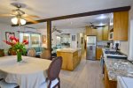 Fully equipped kitchen with large island, great for entertaining